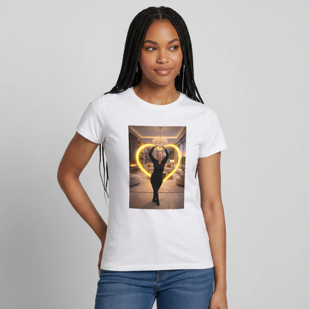 SANDY - Damen-Fan Shirt "Gut Genug" - Weiß