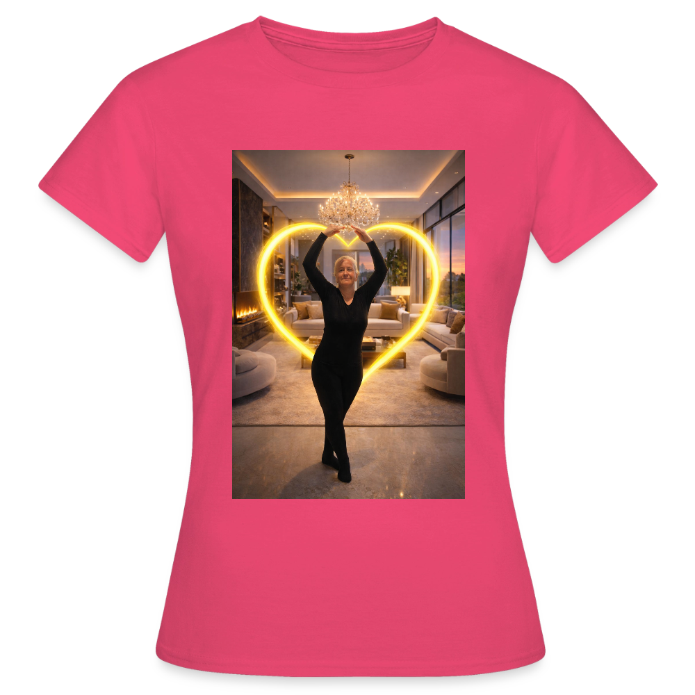 SANDY - Damen-Fan Shirt "Gut Genug" - Azalea