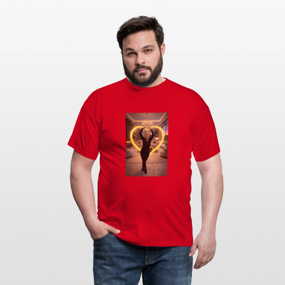 SANDY – „Gut genug“ Männer-Fan-Shirt | Starkes Statement für echte Fans - Rot