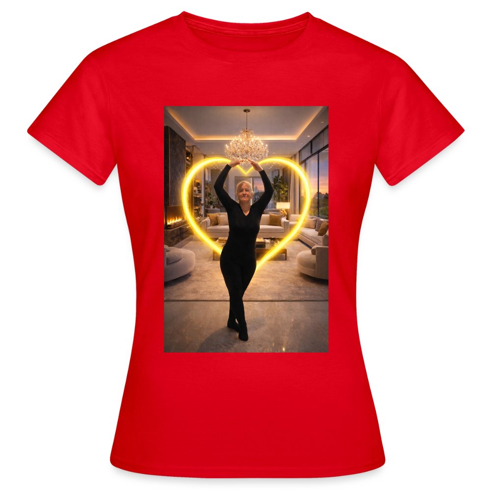 SANDY - Damen-Fan Shirt "Gut Genug" - Rot