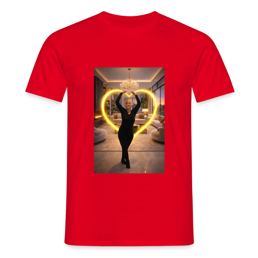 SANDY – „Gut genug“ Männer-Fan-Shirt | Starkes Statement für echte Fans - Rot