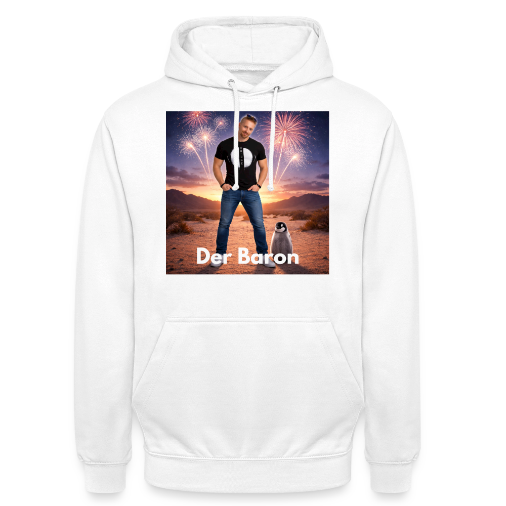 Unisex Hoodie – „Der Baron" Edition | Luxus Gangster - white