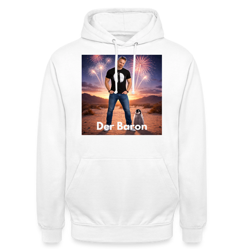 Unisex Hoodie – „Der Baron" Edition | Luxus Gangster - white