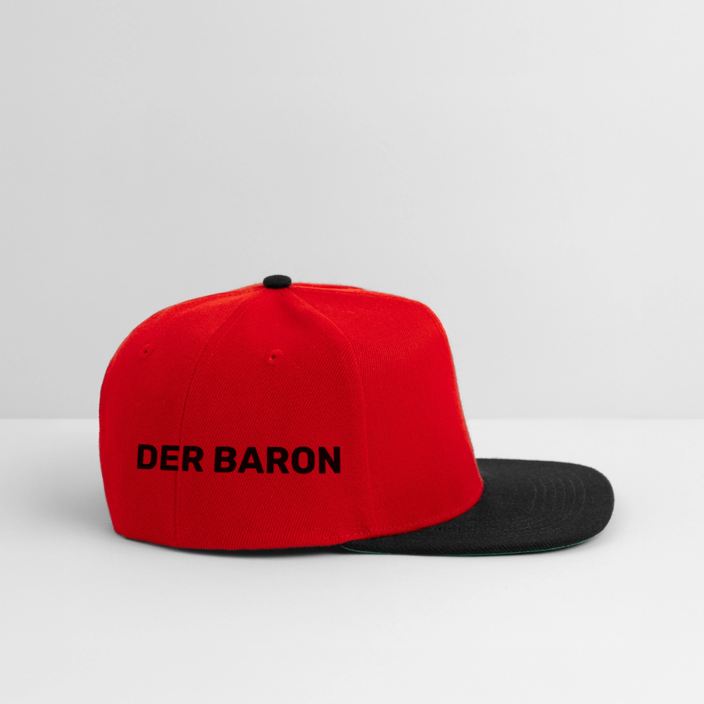 LUXUSGANGSTER Exclusive Cap – Limited Edition (100 Stück weltweit) Nicht einfach nur eine Cap. Ein Statussymbol. Eine Bewegung. Ein Sammlerstück. - Rot/Schwarz