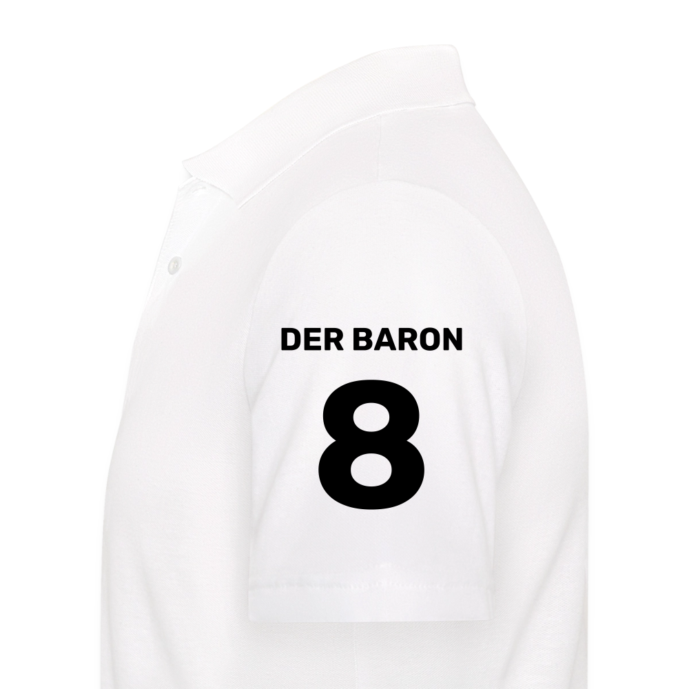 Der Baron - NRW TOP 8 Poloshirt - limitiert auf 200 Stück - Weiß