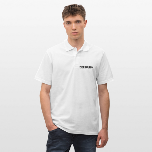 Der Baron - NRW TOP 8 Poloshirt - limitiert auf 200 Stück - Weiß
