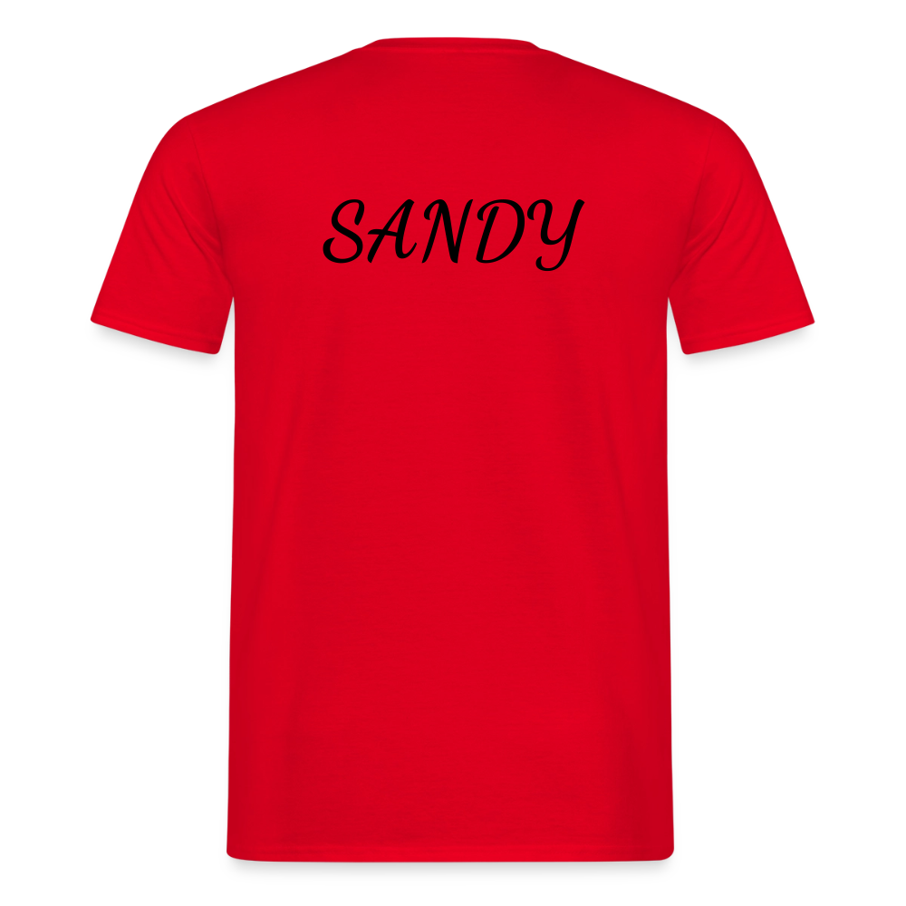 SANDY – „Gut genug“ Männer-Fan-Shirt | Starkes Statement für echte Fans - Rot