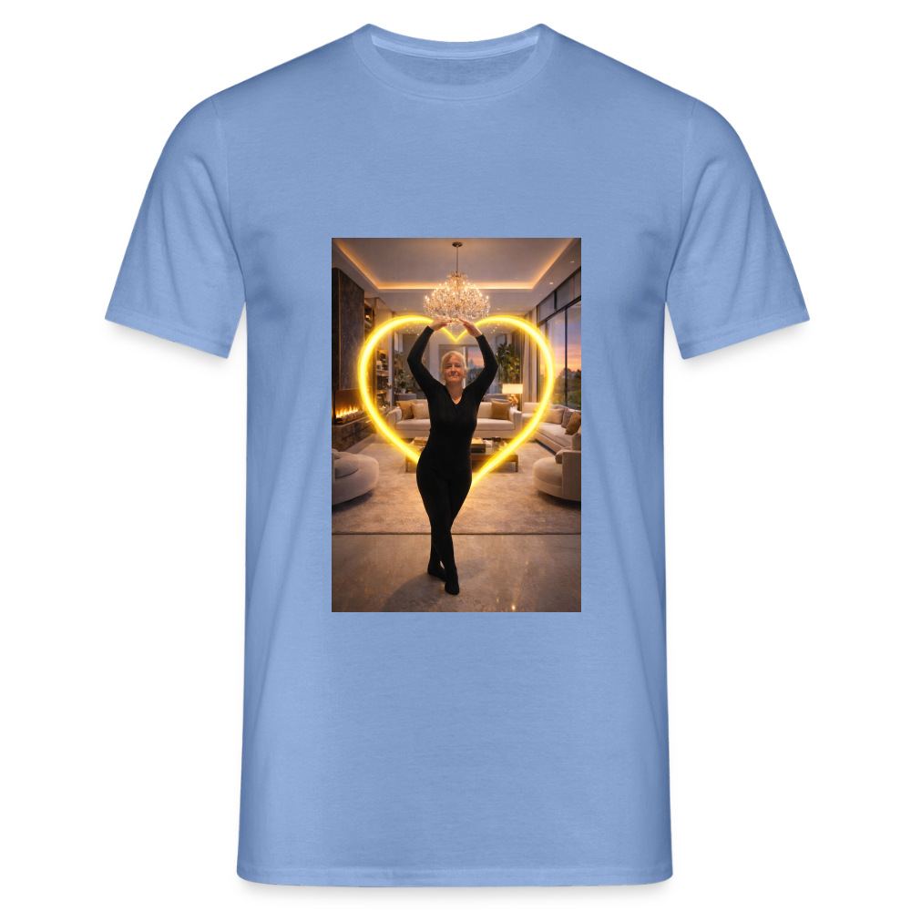 SANDY – „Gut genug“ Männer-Fan-Shirt | Starkes Statement für echte Fans - Carolina Blue