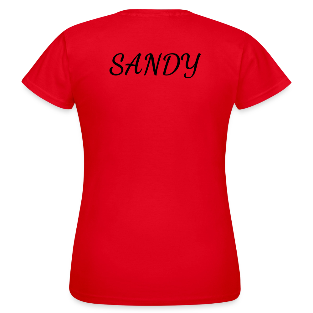 SANDY - Damen-Fan Shirt "Gut Genug" - Rot