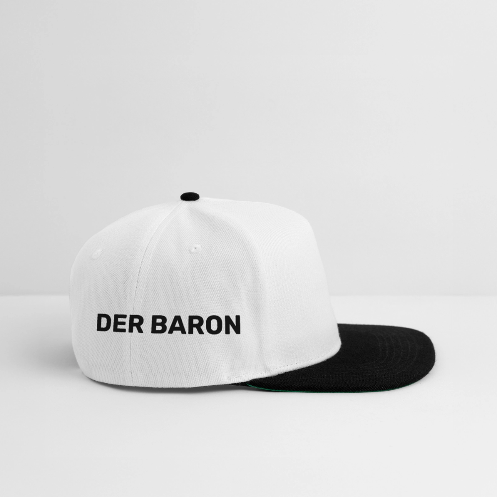 LUXUSGANGSTER Exclusive Cap – Limited Edition (100 Stück weltweit) Nicht einfach nur eine Cap. Ein Statussymbol. Eine Bewegung. Ein Sammlerstück. - Weiß/Schwarz