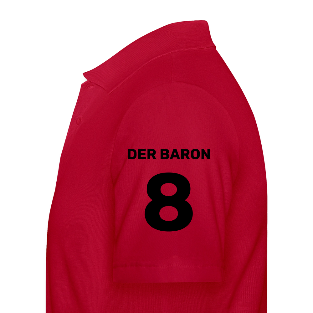 Der Baron - NRW TOP 8 Poloshirt - limitiert auf 200 Stück - cherry red