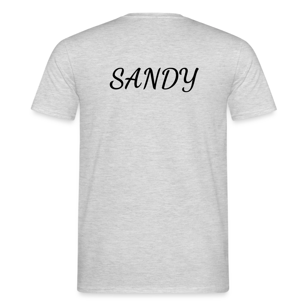 SANDY – „Gut genug“ Männer-Fan-Shirt | Starkes Statement für echte Fans - Grau meliert