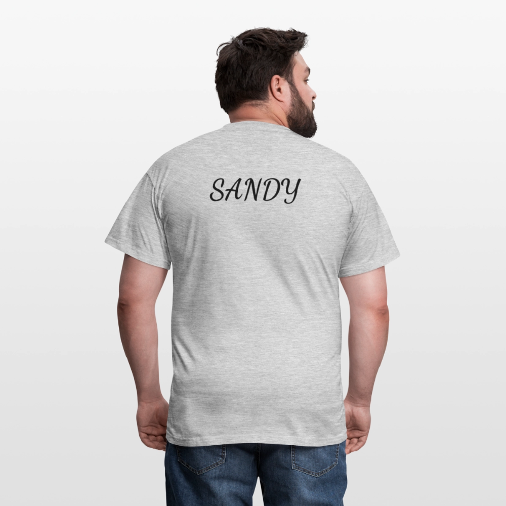 SANDY – „Gut genug“ Männer-Fan-Shirt | Starkes Statement für echte Fans - Grau meliert