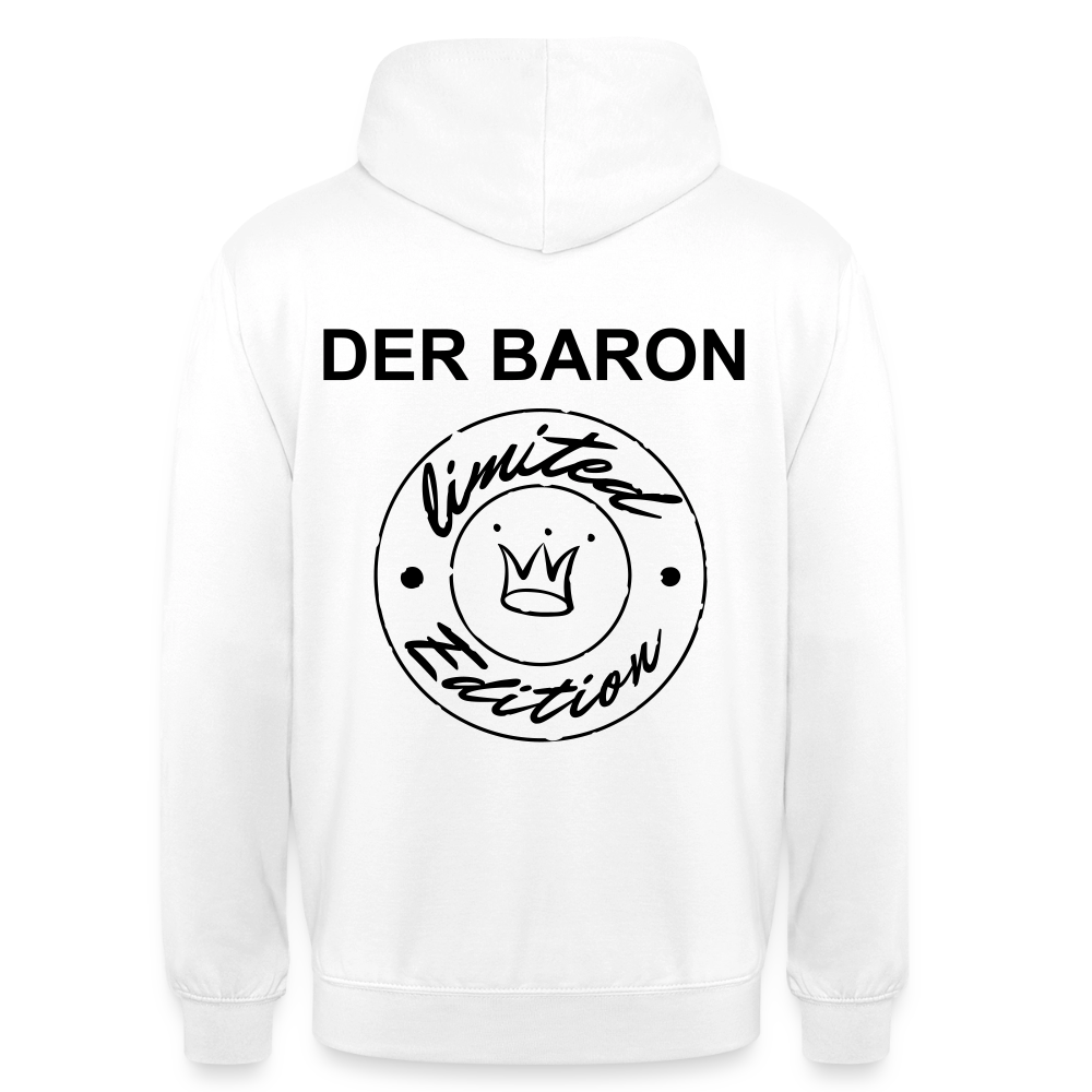 Unisex Hoodie – „Der Baron" Edition | Luxus Gangster - white
