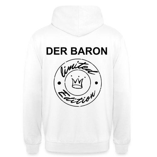 Unisex Hoodie – „Der Baron" Edition | Luxus Gangster - white